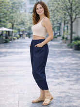 Italian Front Pockets Relaxed Fit Trousers - Dark Denim