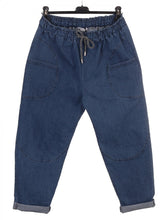 Italian Front Pockets Detail Regular Fit Denim Trousers - Denim