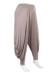 Italian Jersey Harem Trouser - Mocha