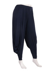 Italian Jersey Harem Trouser - Navy
