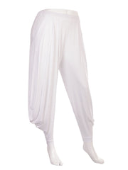 Italian Jersey Harem Trouser - White