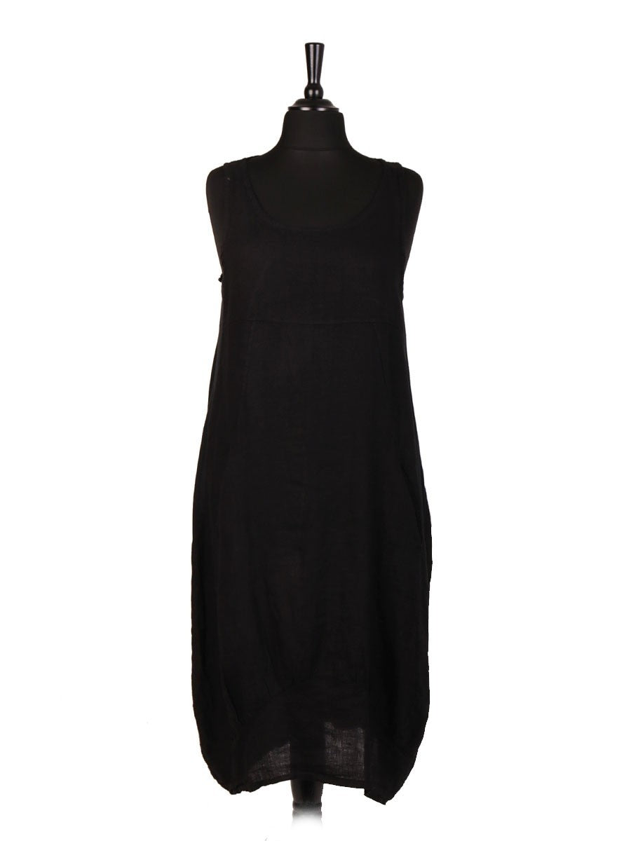 lagenlook dress linen Linen Casual Dress