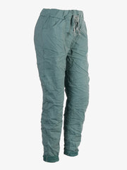 Italian Plain Magic Pants With Side Pockets - Mint