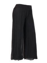 Italian Silk Trouser With Elasticated Waist - Charcoal