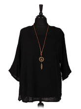 Italian Cotton Top  - Black