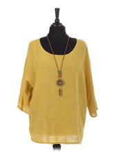 Italian Cotton Top - Mustard