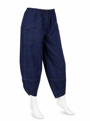 Italian Front Pockets Relaxed Fit Trousers - Dark Denim