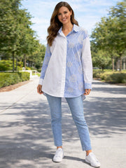 Italian Front button panel broderie Detail Blouse