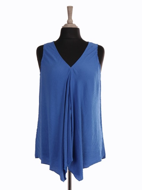 Italian Asymmetric Hem Flared Top