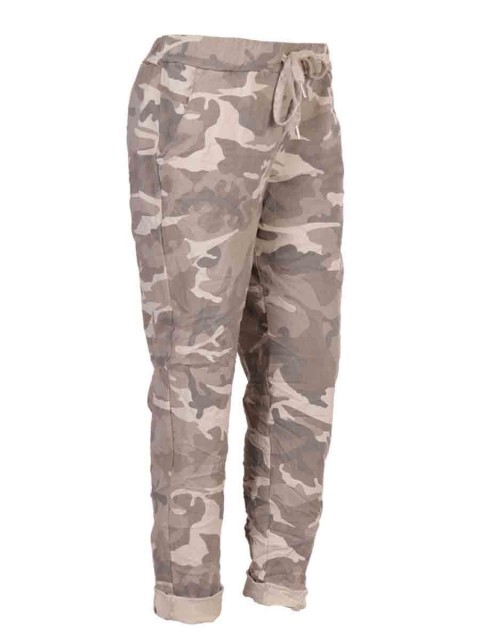 Italian Camouflage Print Magic Pants