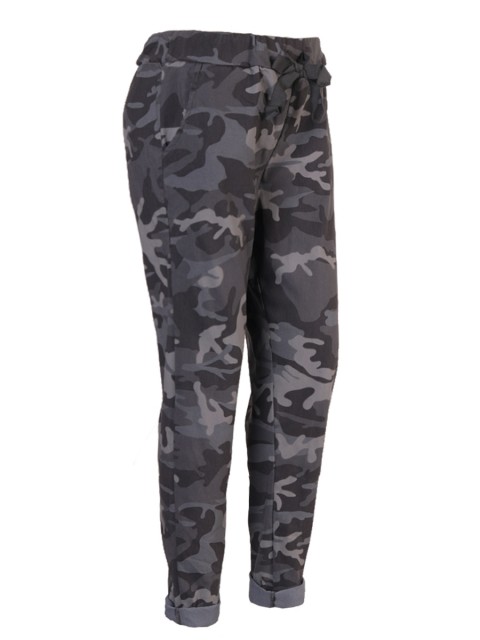 Italian Camouflage Print Magic Pants