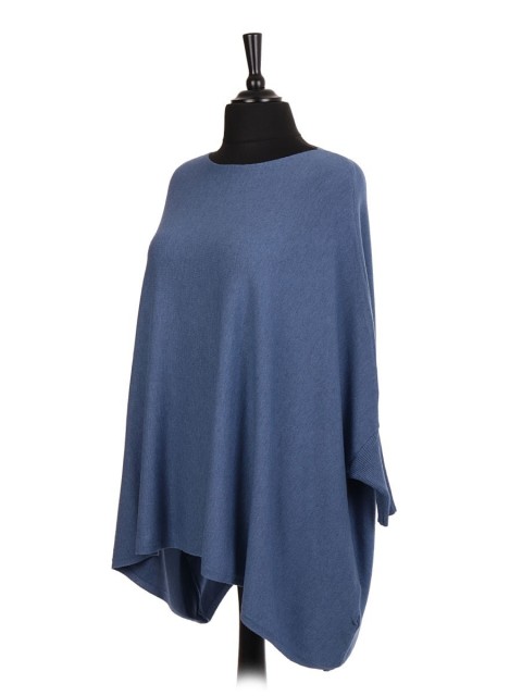 Italian Knitted Batwing Poncho