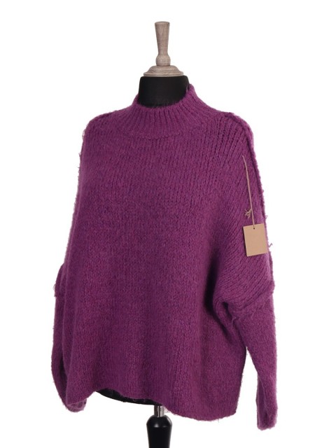 Italian Oversized Wool Mix Chunky Knit Jumper