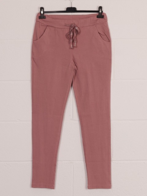 Italian Plain Stretchy Cotton Magic Pants