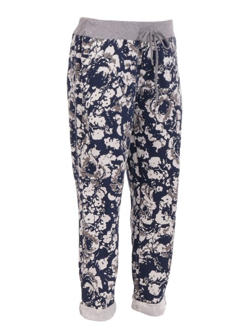 Ladies Italian Printed Cotton Trouser