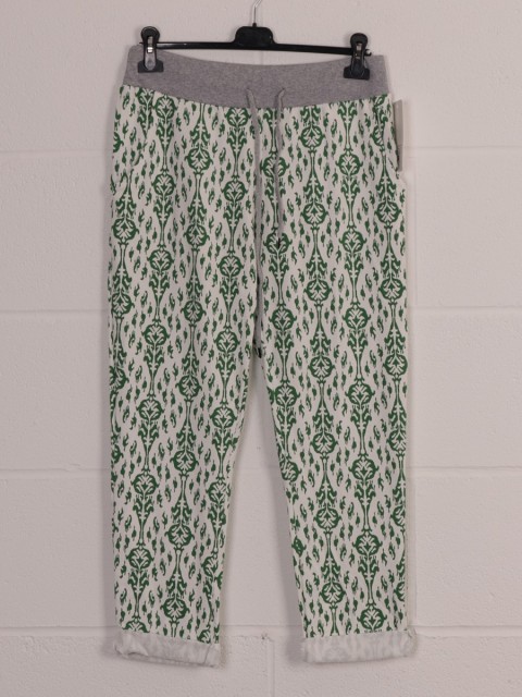 Italian Printed Cotton Trousers