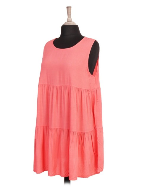 Italian sleeveless Tiered Top