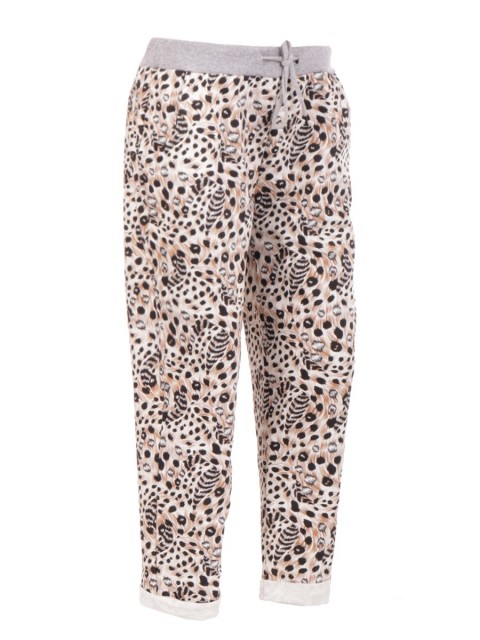 Large Italian Animal Print Trouser