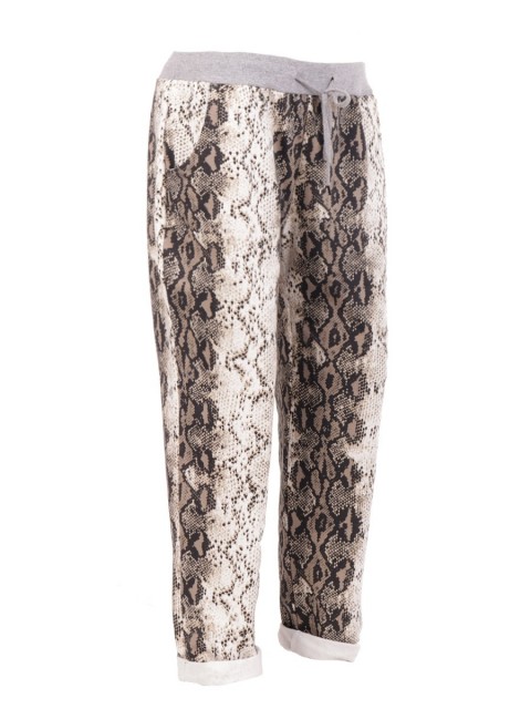 Large Italian Snake Print Trouser