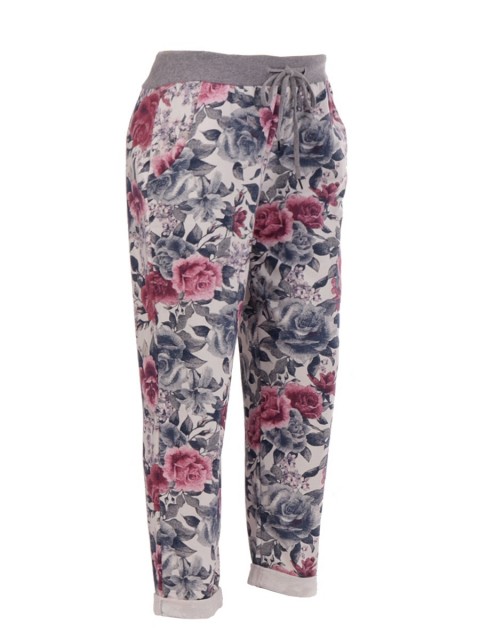 Italian Floral Cotton Trouser