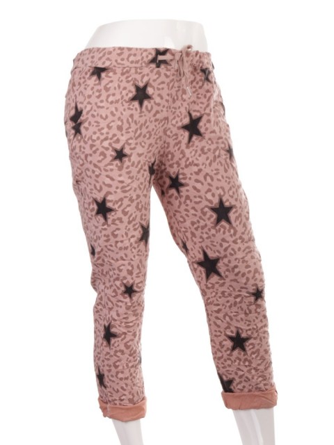 Plus Size Italian Star & Leopard Print Magic Pants