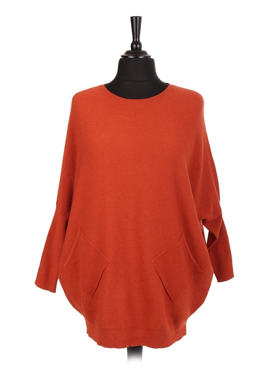 red batwing jumper