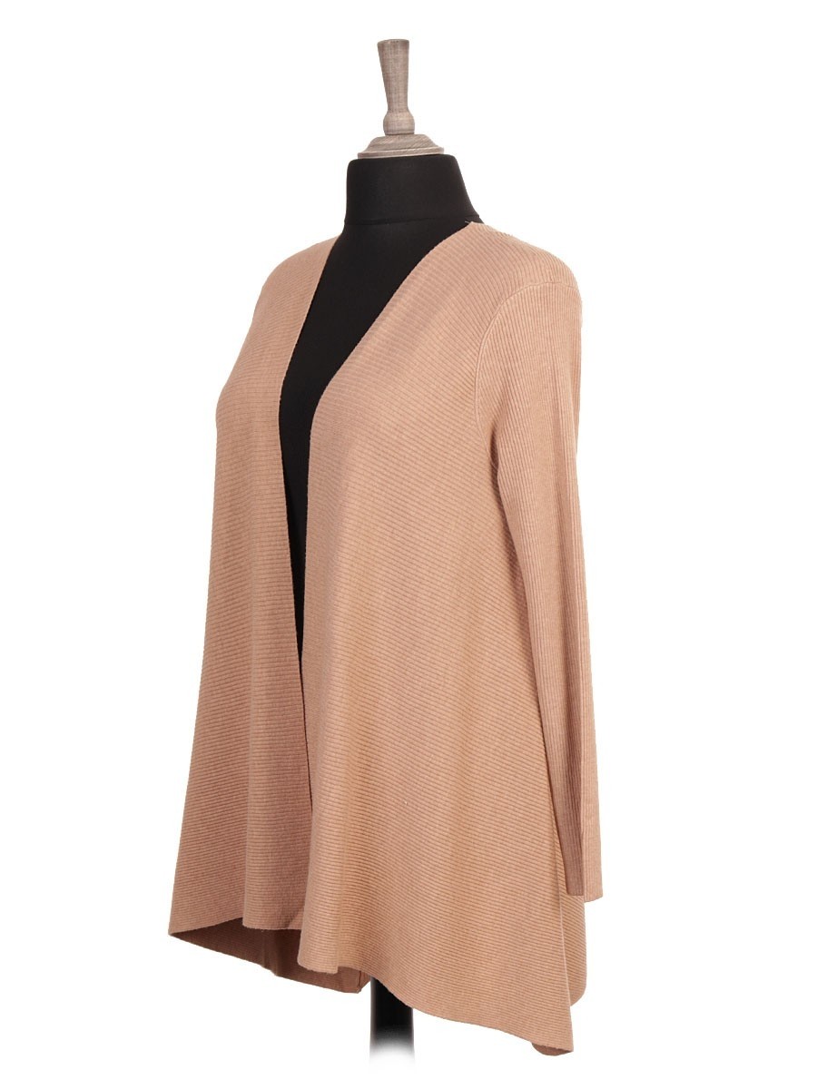 Ribbed waterfall cardigan store
