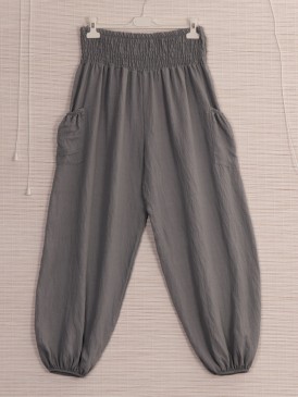 Italian Side Pockets Detail Harem Pants