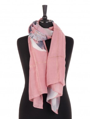 Abstract Print Cotton Scarf