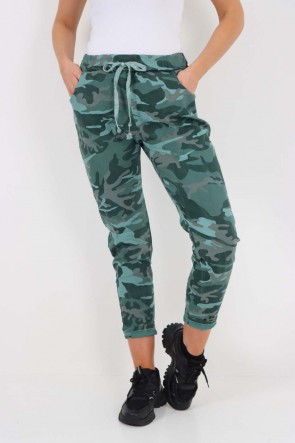 Italian Camouflage Print Magic Pants