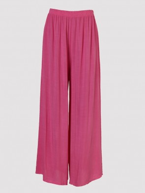 Italian Elasticated Waist Wide Leg Palazzo Trousers