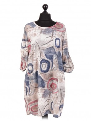 Italian Lagenlook Printed Dress