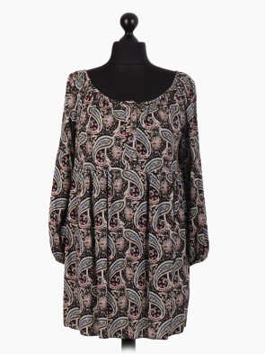 Italian Paisley Print Blouse