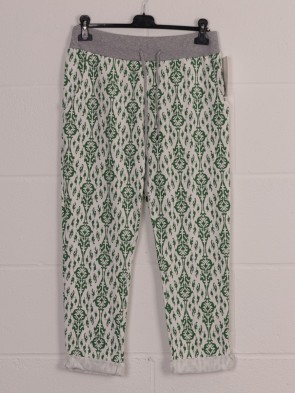 Italian Printed Cotton Trousers