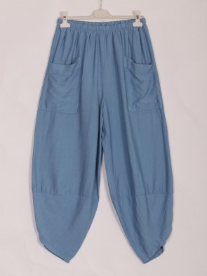 Italian Relaxed Fit Front Pockets Harem Trousers