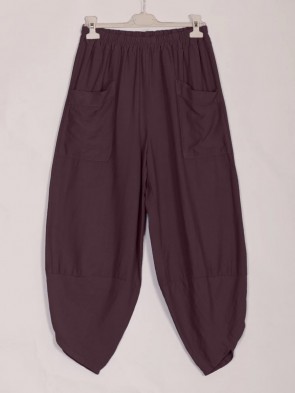 Italian Relaxed Fit Front Pockets Harem Trousers