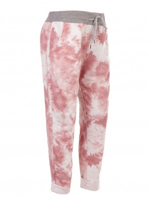 Italian Tie Dye Print Cotton Trouser