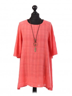 Italian Textured Swing Tunic Top