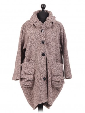 Italian Lagenlook Lana Wool Coat