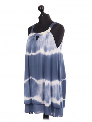 Italian Tie And Dye Sleevless Top